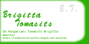 brigitta tomasits business card